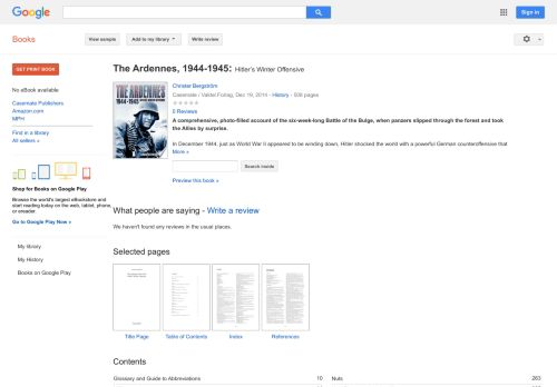 
                            7. The Ardennes, 1944-1945 - Keputusan Buku Google
