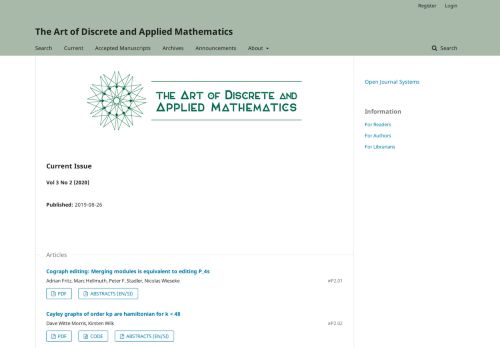 
                            10. The Art of Discrete and Applied Mathematics