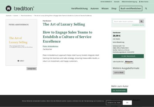 
                            4. The Art of Luxury Selling | Peter Aristodemou - Tredition