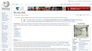 
                            6. The Arts Club - Wikipedia
