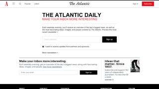
                            4. The Atlantic's daily newsletter