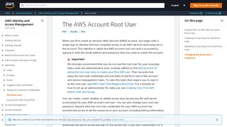 
                            2. The AWS Account Root User - AWS Identity and Access Management