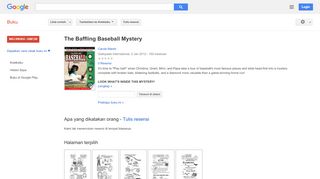 
                            12. The Baffling Baseball Mystery