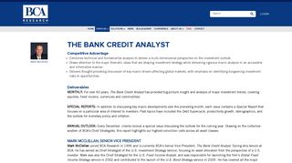 
                            12. The Bank Credit Analyst | Mark McClellan - BCA Research