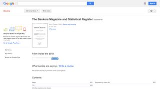 
                            9. The Bankers Magazine and Statistical Register - Google बुक के परिणाम