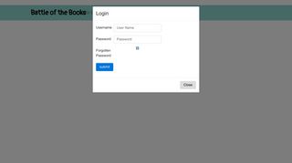 
                            8. The Battle of the Books - Login