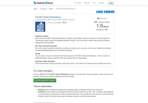 
                            11. The BCC Hotel & Residence - Hotel WiFi Test
