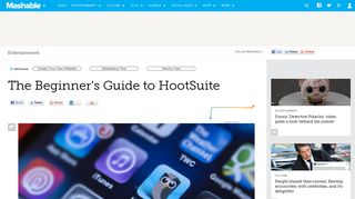 
                            10. The Beginner's Guide to HootSuite - Mashable