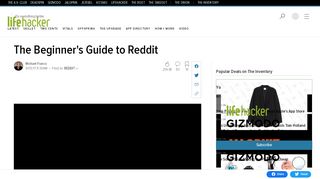 
                            7. The Beginner's Guide to Reddit - Lifehacker