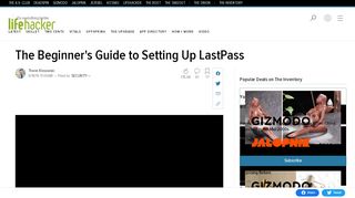 
                            9. The Beginner's Guide to Setting Up LastPass - Lifehacker