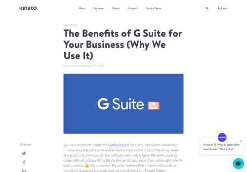 
                            9. The Benefits of G Suite for Your Business (Why We Use It) - Kinsta