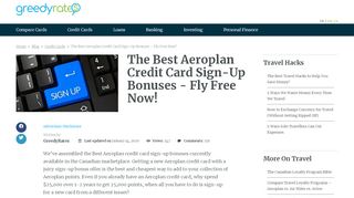 
                            2. The Best Aeroplan Credit Card Sign-Up Bonuses in Canada Today