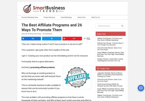 
                            12. The Best Affiliate Programs and 26 Ways To Promote Them
