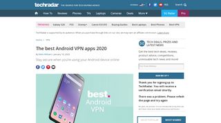 
                            12. The best Android VPN apps 2019 | TechRadar