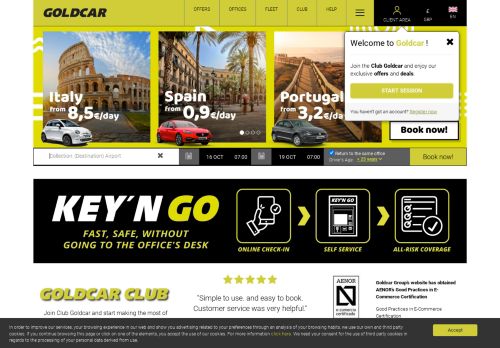 
                            4. The best car reservation. Car hire with a total guarantee ... - Goldcar