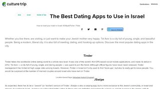 
                            13. The Best Dating Apps to Use in Israel - Culture Trip