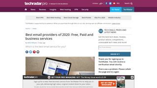 
                            11. The best email service provider of 2019 | TechRadar