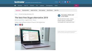 
                            8. The best free Skype alternative 2019 | TechRadar