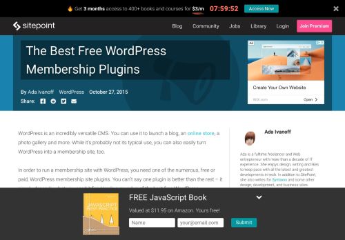 
                            5. The Best Free WordPress Membership Plugins - SitePoint