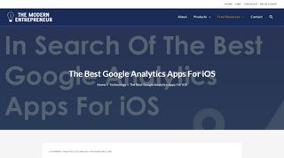 
                            4. The Best Google Analytics Apps For iOS | The Modern Entrepreneur