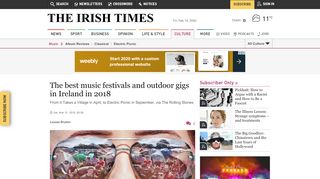 
                            11. The best music festivals and outdoor gigs in Ireland in 2018