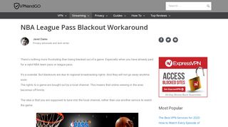 
                            6. The Best NBA League Pass Hack Workaround