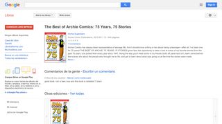 
                            7. The Best of Archie Comics: 75 Years, 75 Stories