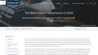 
                            12. The Best Online Fax Service Reviews for 2019 - Business.com