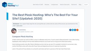 
                            10. The Best Plesk Hosting: Who's The Best For Your Site?  ...