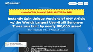 
                            3. The Best Spinner | 91,842 users and counting! | #1 Article / Content ...