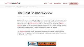 
                            9. The Best Spinner Review • ActiveGrowth