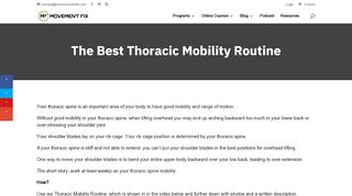 
                            13. The BEST Thoracic Mobility Routine | The Movement Fix