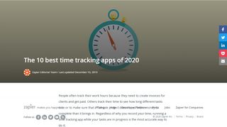 
                            9. The Best Time Tracker Apps in 2018 - Zapier