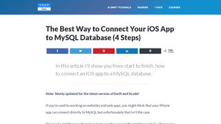 
                            8. The Best Way to Connect Your iOS App to MySQL Database (4 Steps)