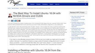 
                            11. The Best Way To Install Ubuntu 16.04 with NVIDIA Drivers and CUDA