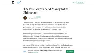 
                            6. The Best Way to Send Money to the Philippines – TEMPO Money ...