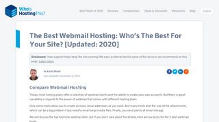 
                            12. The Best Webmail Hosting: Who's The Best For Your Site? [Updated ...