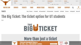 
                            10. The Big Ticket: The ticket option for UT students - University of Texas ...