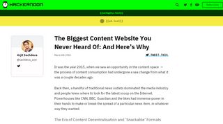 
                            13. The Biggest Content Website You Never Heard Of: And Here's Why