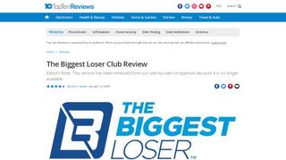 
                            13. The Biggest Loser Club Diet Service Review - Pros, Cons