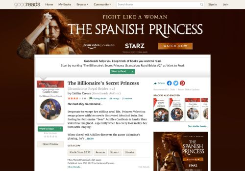 
                            8. The Billionaire's Secret Princess by Caitlin Crews - Goodreads