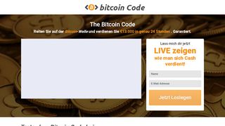 
                            1. The Bitcoin Code – Die Offizielle Seite 2019