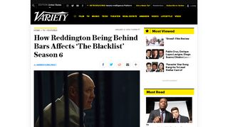 
                            7. 'The Blacklist' Creator Talks Life Behind Bars for Reddington – Variety