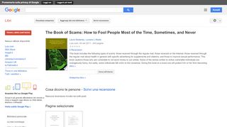 
                            2. The Book of Scams: How to Fool People Most of the Time, Sometimes, ...