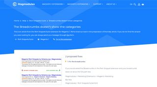 
                            9. The Breadcrumbs doesn't show the categories | Magmodules.eu