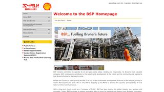 
                            3. The Brunei Shell Petroleum homepage