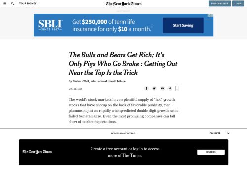 
                            7. The Bulls and Bears Get Rich; It's Only Pigs Who Go Broke : Getting ...