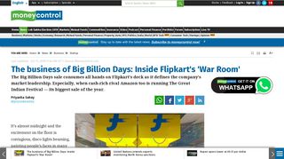 
                            11. The business of Big Billion Days: Inside Flipkart's 'War Room ...