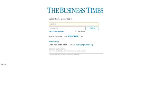 
                            4. The Business Times | Login