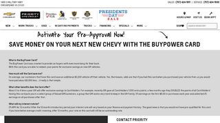 
                            12. The BuyPower Card From Priority Chevrolet